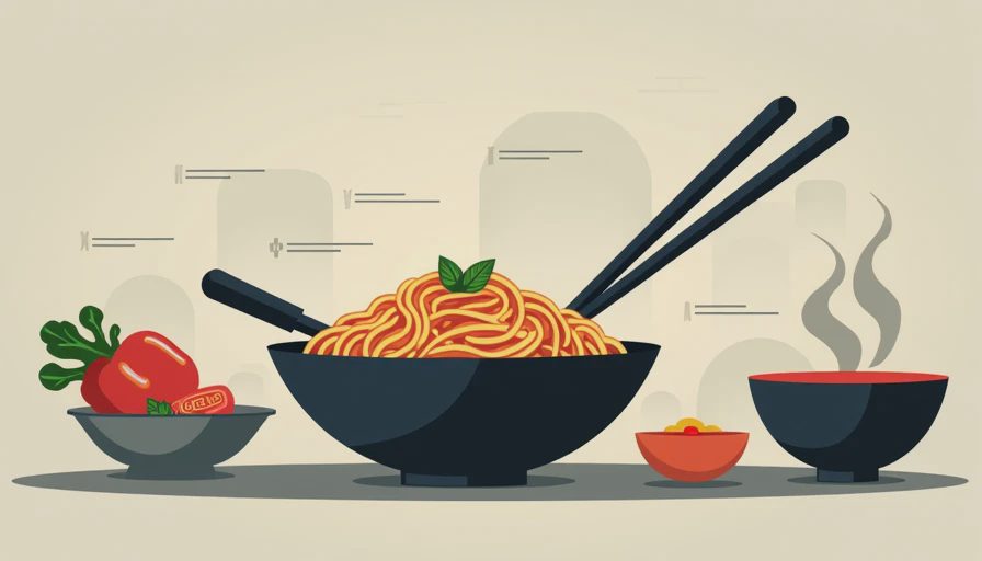 Visual context for wide rice noodles for chow fun