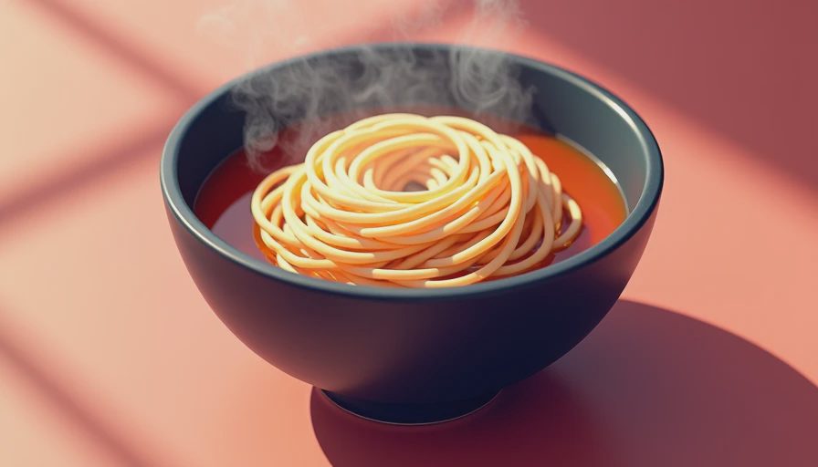 Visual context for noodles for hot pot