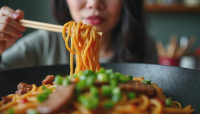 Cantonese style chow fun for an Easy Weeknight Dinner