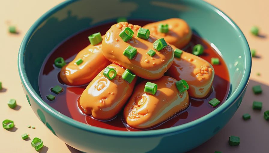 Illustration for braised soy chicken
