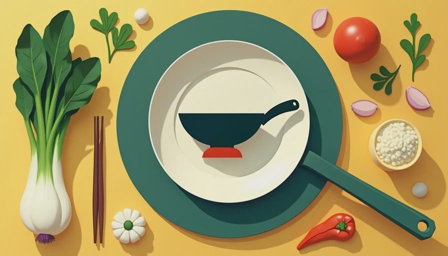 Illustration for garlic bok choy stir fry